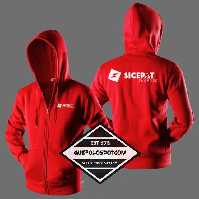 ZIPPER SICEPAT - hoodie Sicepat Ekspres - Jaket Sicepat kurir Ekspedisi Hoodie Sicepat xpress murah