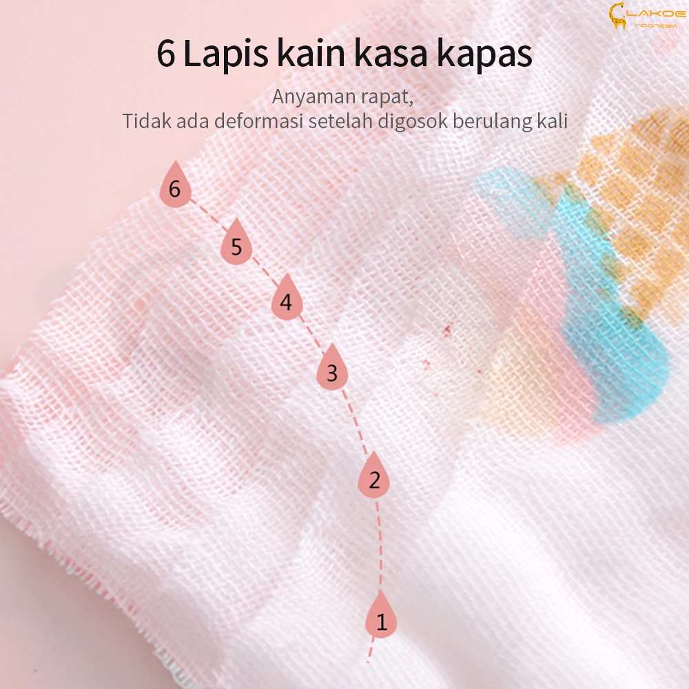 LAKOE Tatakan Pundak Iler Bayi  sapu tangan handuk bayi washlap bayi 25*50