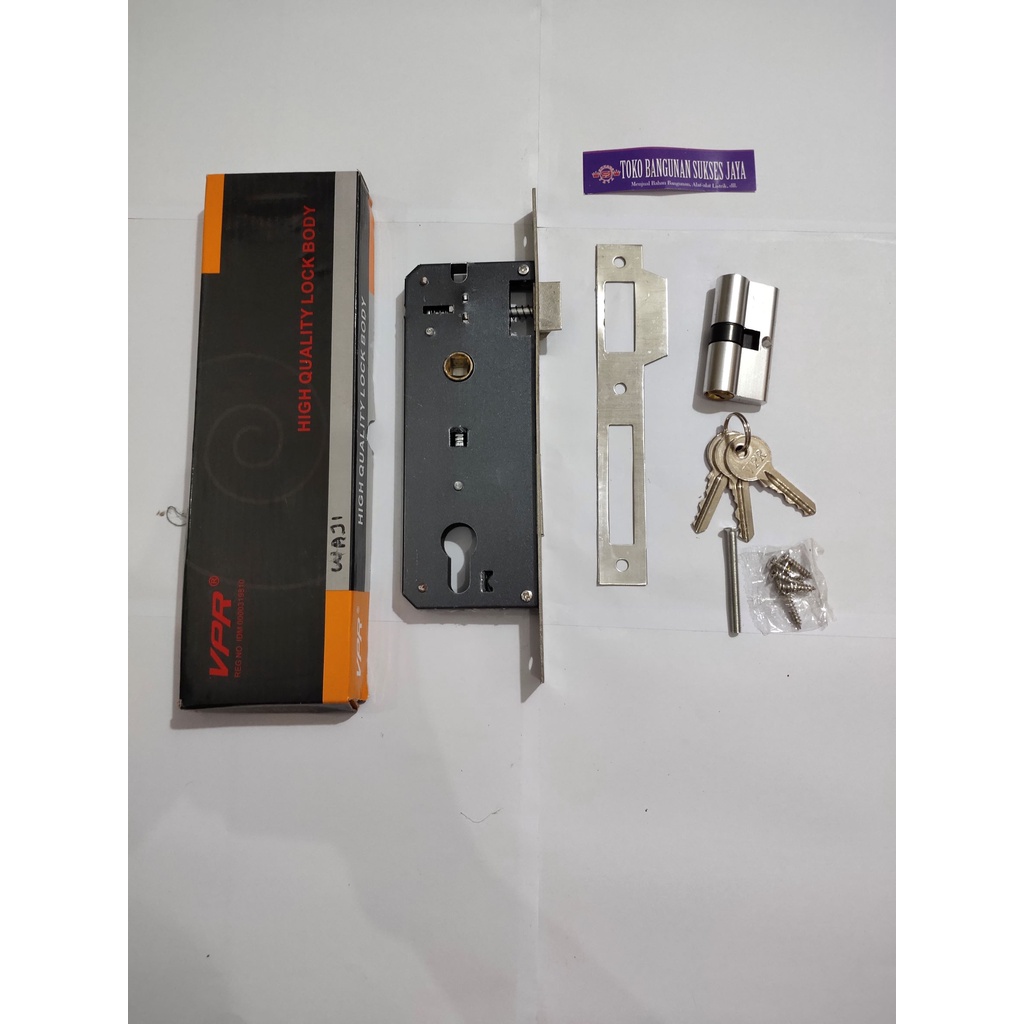 body kunci pintu besar 24cm / body kunci lidah vpr