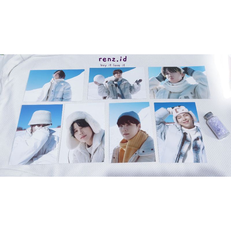 BTS winter package 4x6 photo set - photoset 4x6 winpack 2021 Taehyung, Namjoon, Jhope