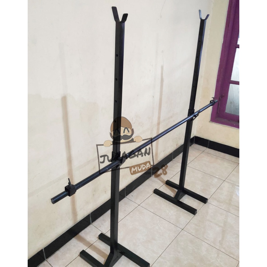 Stand Barbel Stand Bench Press Tiang Rak Barbel Power Training Rack