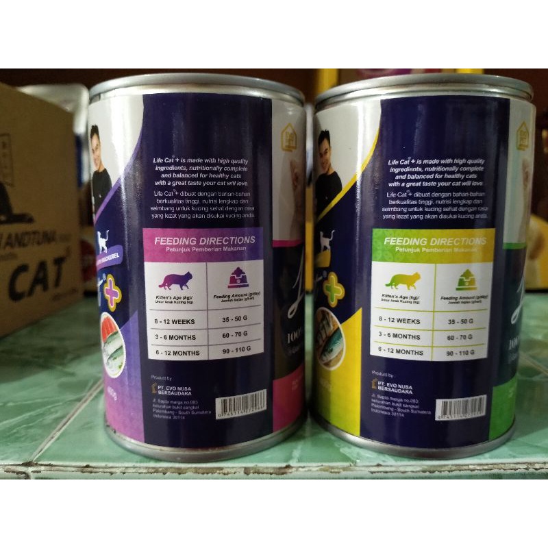 LIFE CAT (+) 400 Gram - Makanan Kucing Basah