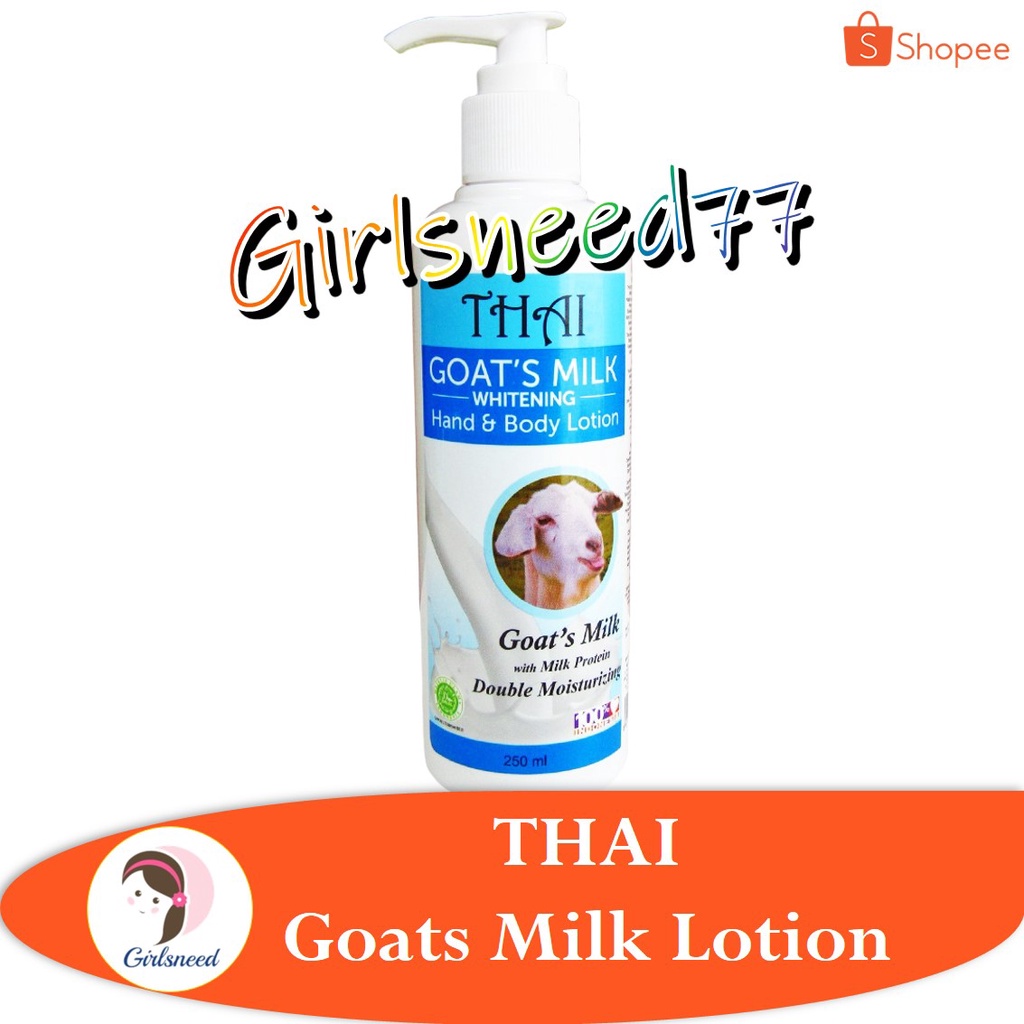 THAI Goats Milk Lotion 250ml GIRLSNEED77