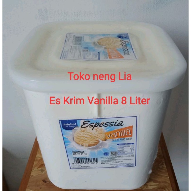

Es Krim Vanilla 8 Liter / Ice Cream Vanila 8l Indoeskrim Espessia