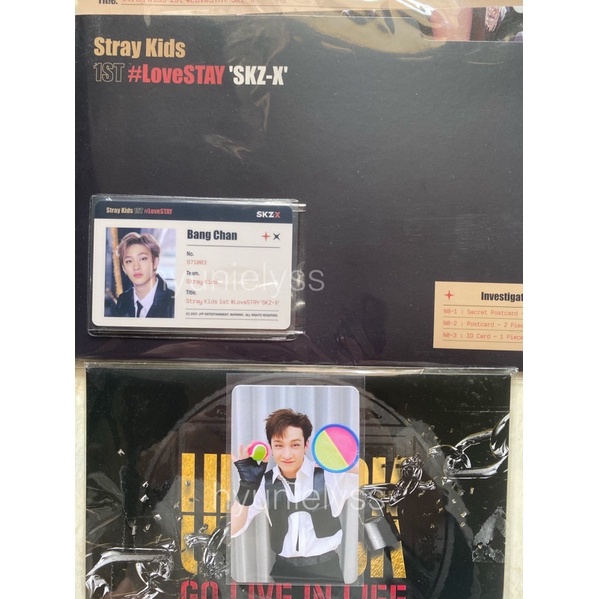Stray Kids AR Ticket Set Chan & ID File Set Chan