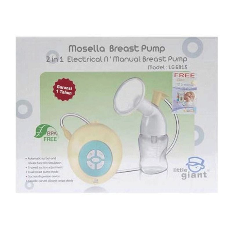 Mosella Breast Pump 2 in 1 electric 'N manual Pompa Asi