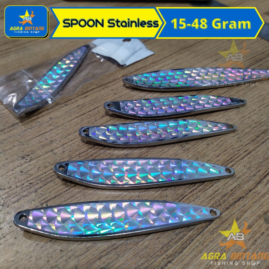 UMPAN PANCING SPOON METAL STAINLESS 15-57 GRAM