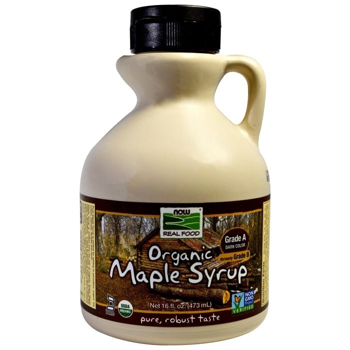 Now Foods, Organic Organik Maple Syrup Grade B / Grade A dark Color