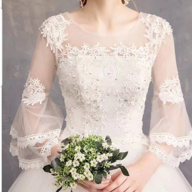 Gaun Pengantin Putih/Gaun Wedding/Wedding Dress