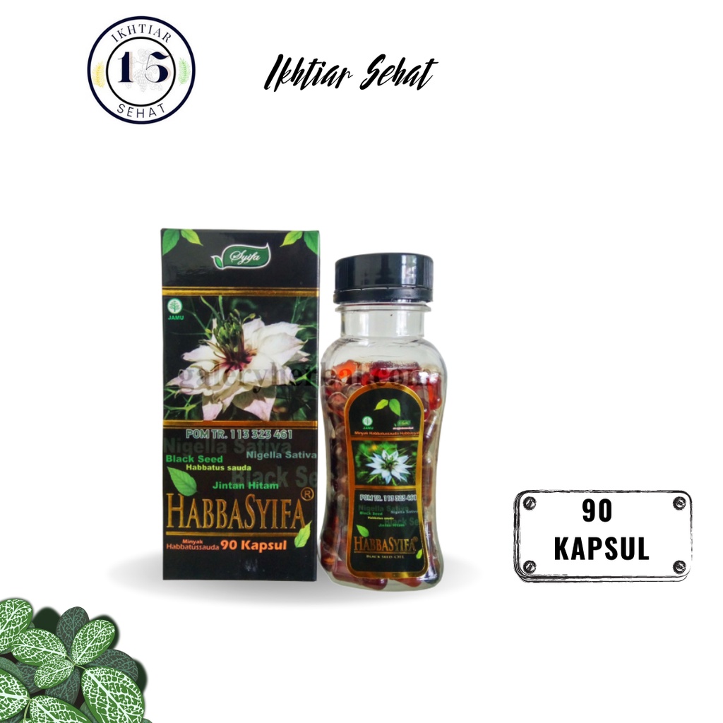 HABBATUSAUDA MINYAK KAPSUL HABBASYIFA KAPSUL MINYAK HABBASYIFA ISI 90 KAPSUL MINYAK HABBATUSAUDA