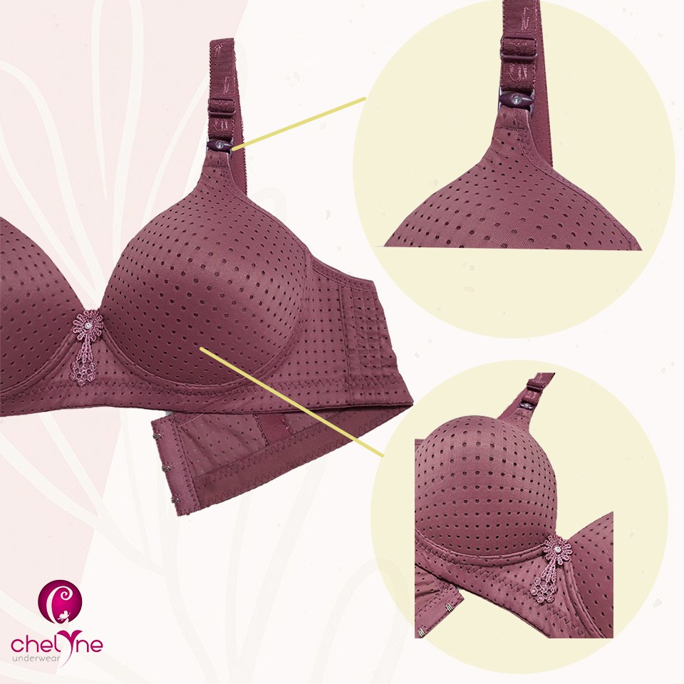 BH Chelyne Wanita Tanpa Kawat A58 Full Cup Daily Bra - Extra Comfy