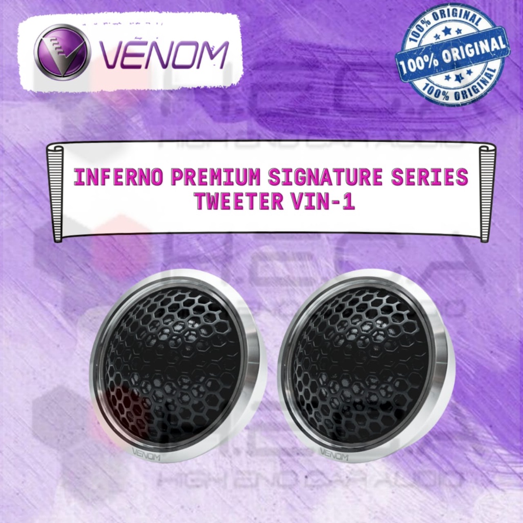 Tweeter Venom INFERNO VIN-1 Dome Premium Dashboard VIN1 Speaker Mobil