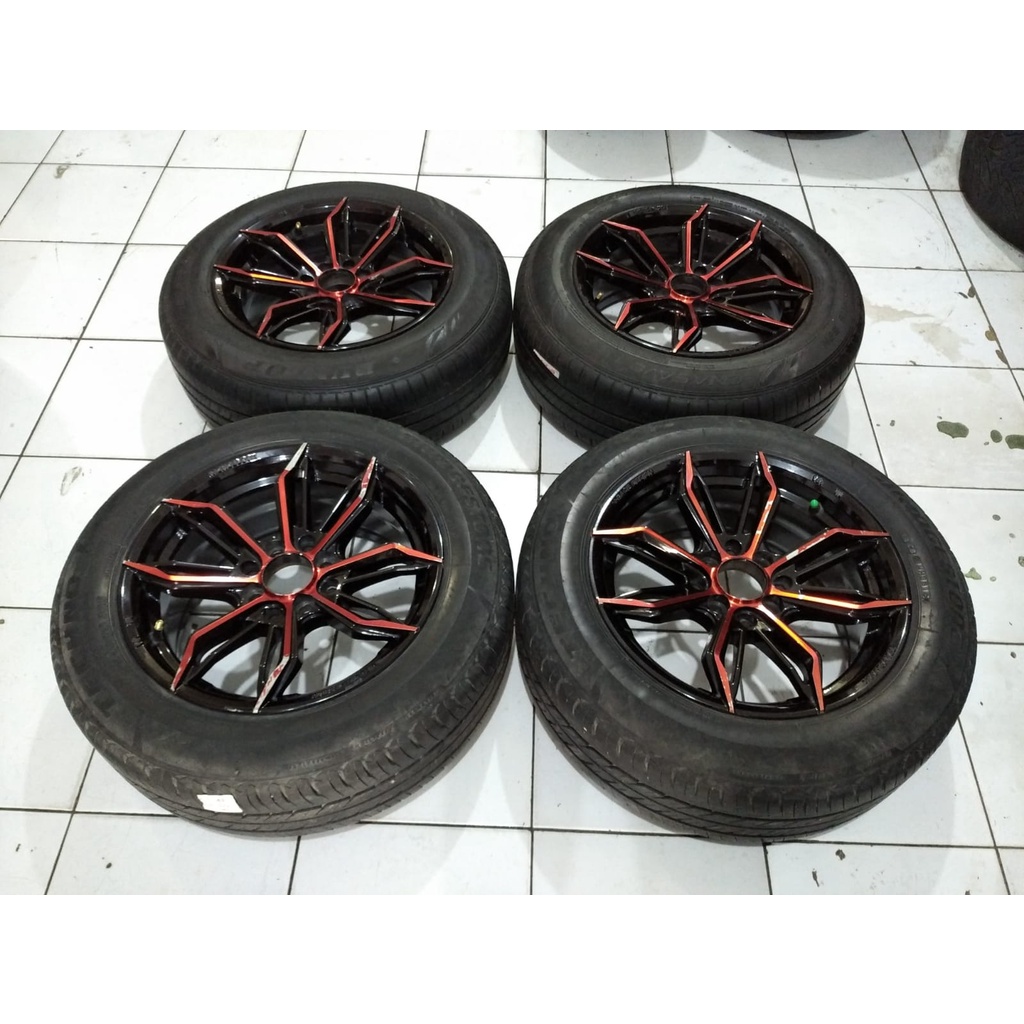 Jual Velg Bekas Racing Vlok Rays Ring X Pcd X X Plus Ban Seken Murah Shopee