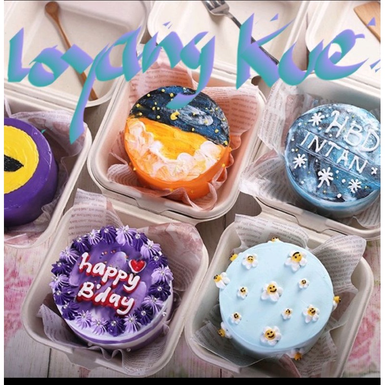 Loyang Kue Bulat Mini Press Tanpa Sambung Loyang Bal Bal Tinggi  Loyang Bento Cake  Loyang Korean  Cake Mentai cake