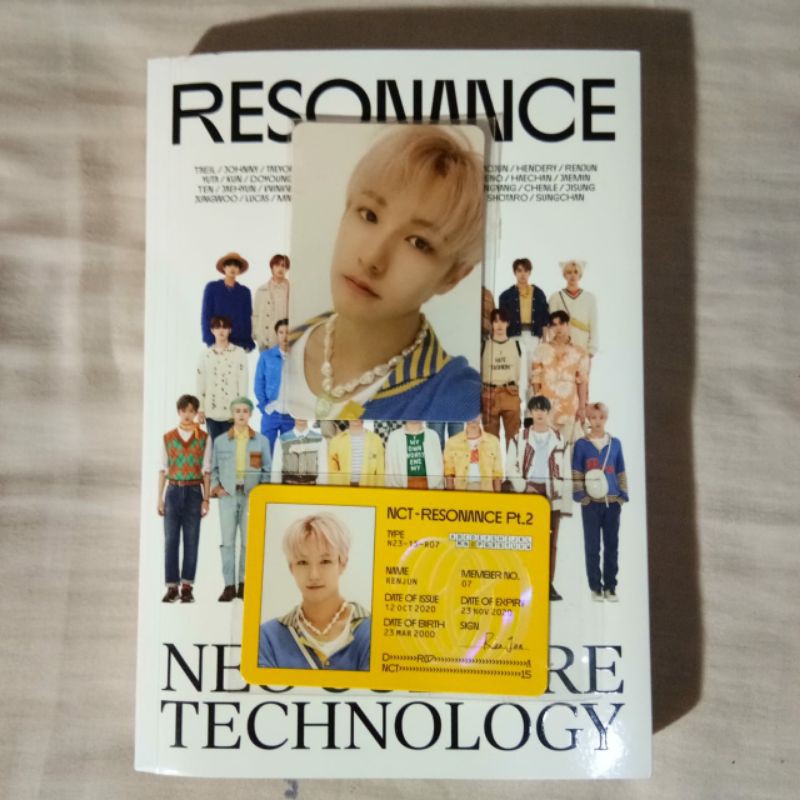 [BOOKED] NCT RESONANCE PT 2 DEPARTURE VER UNSEALED RENJUN SET PC ID
