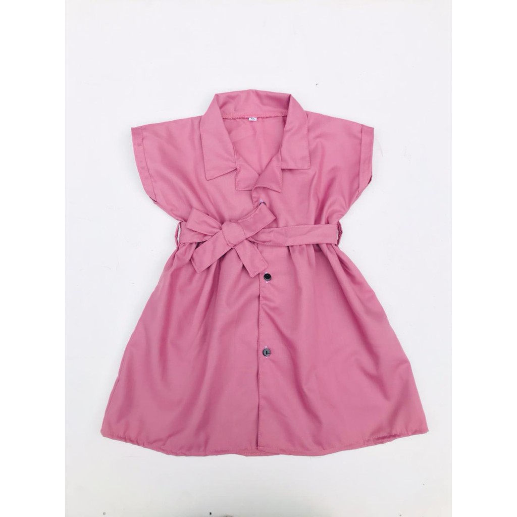 pilih warna Dress anak perempuan blazer 1-8 tahun bahan toyobo