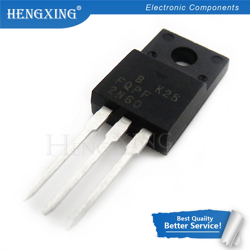 100pcs Ic FQPF2N60C 2N60C 2N60 TO-220F 600V 2A