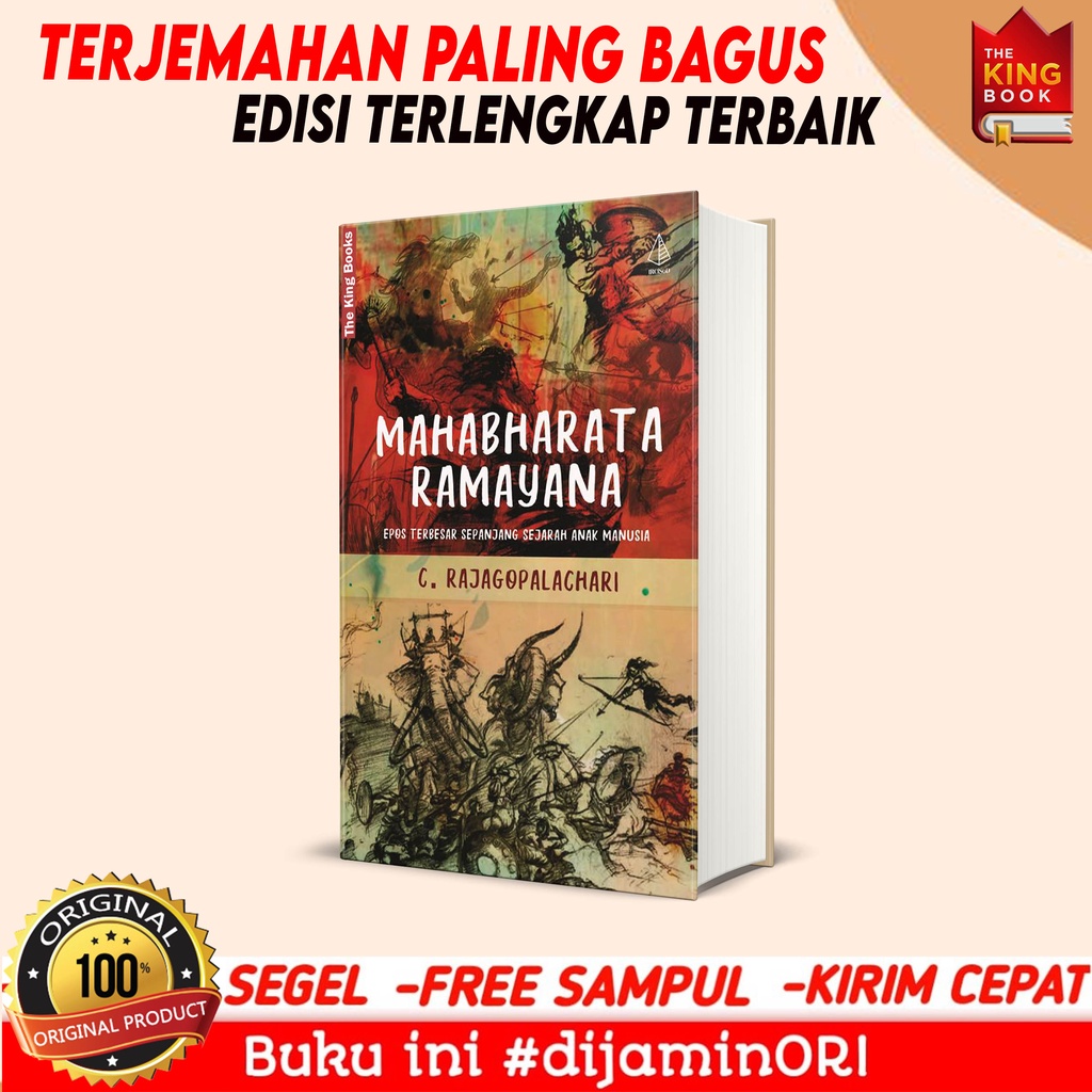 Kitab Mahabarata Ramayana C Rajagopalachari Hardcover ORI & BARU
