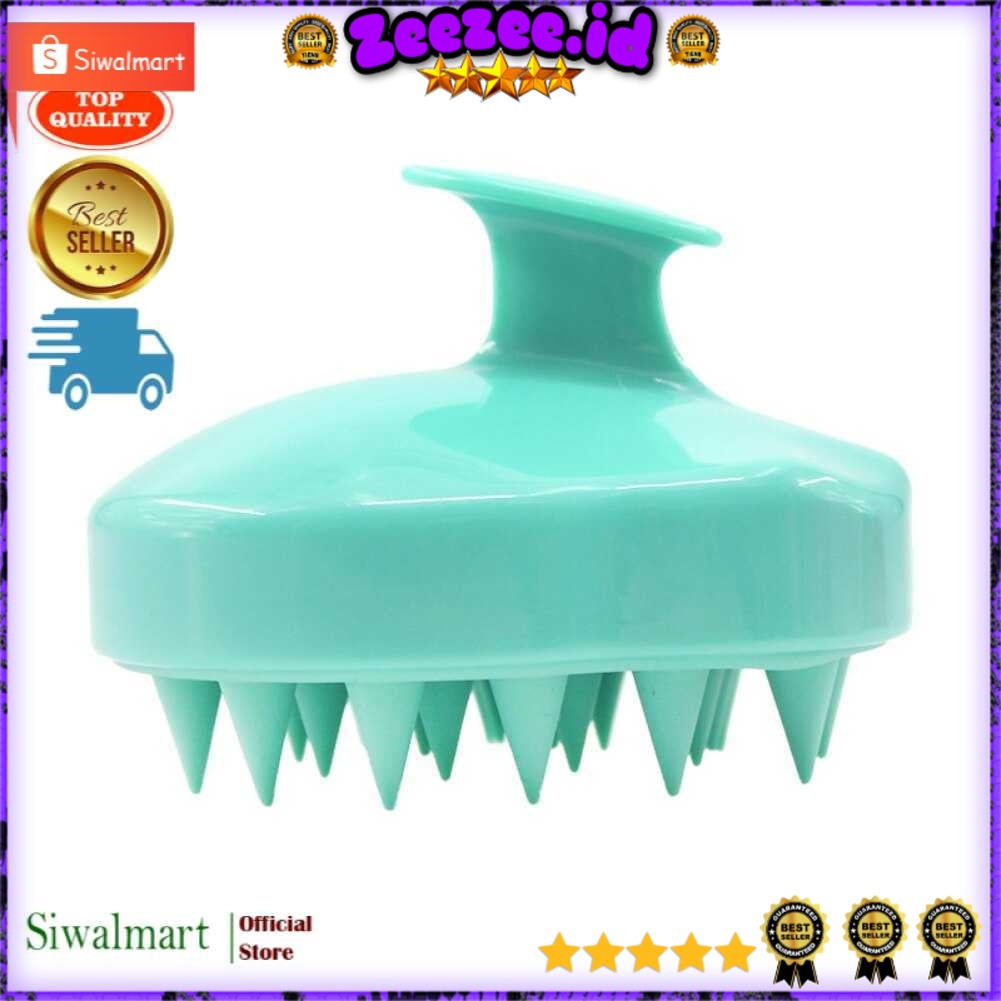 Sisir Kepala Pijat Silikon Head Scalp Massage Brush