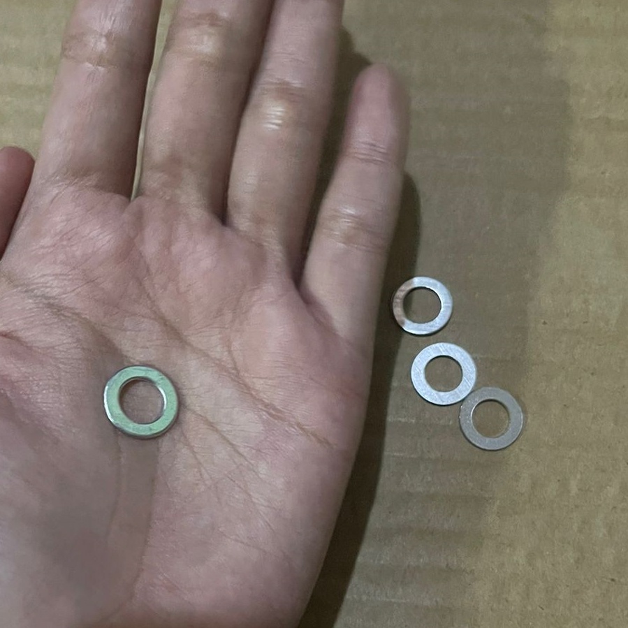Ring As dinamo Rotor kipas angin bahan STAINLESS STEEL Besi Logam lubang 8 mm