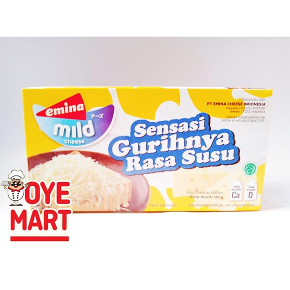 

EMINA MILD CHEESE RASA SUSU 165GR / KEJU CHEDDAR