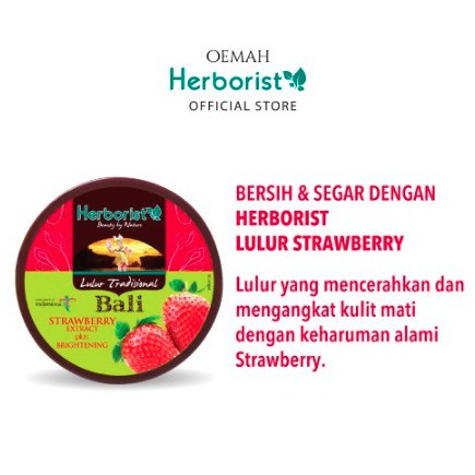 IDOLAKU Herborist Lulur Tradisional Bali Strawberry 100gr