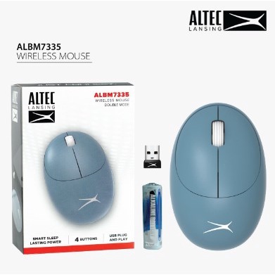 ITSTORE Altec Lansing Mouse Wireless Dual Mode ALBM7335 Bluetooth ALBM 7335 ALBM-7335 Free Include Baterai