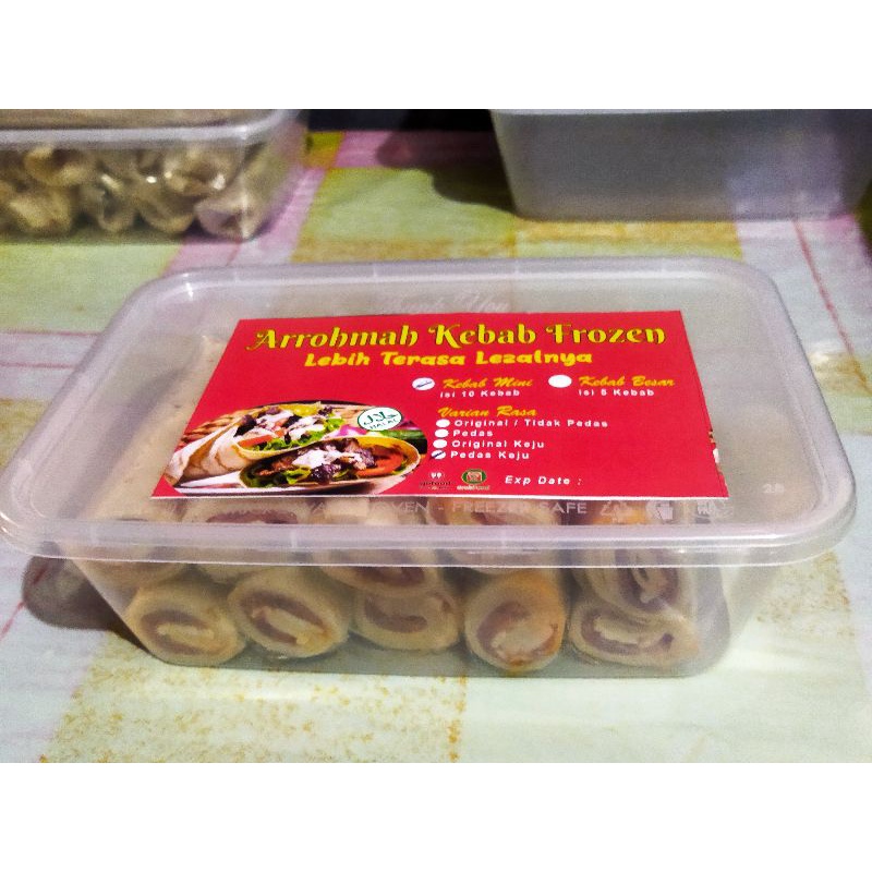 

Kebab Frozen isi 10 Premium Arrohmah Kebab