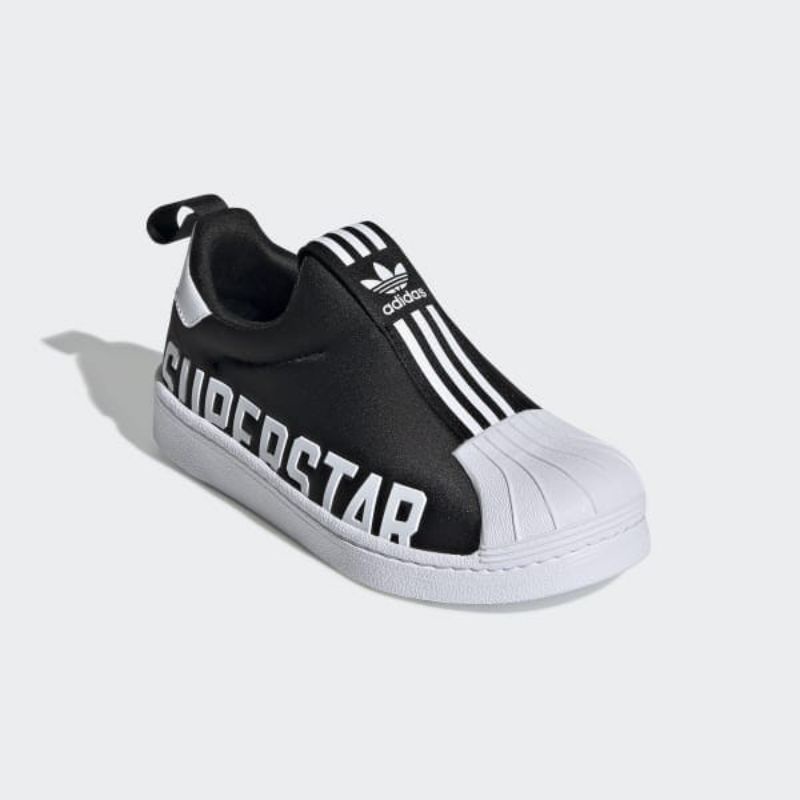 Adidas Superstar 360 Kids Big Logo Black White Authentic 100% Original