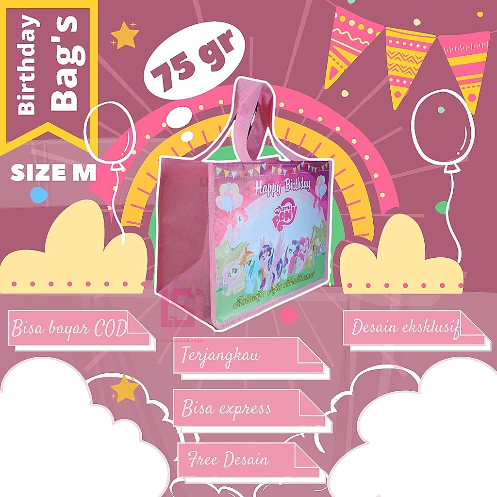 

Goodiebag Ulangtahun / Tas Ulangtahun anak perempuan