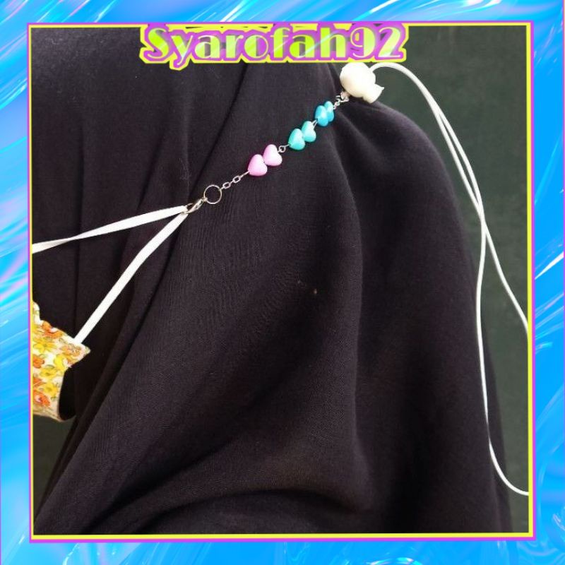 Strap masker 2in1 // Strap Hijab 2in1 // Gantungan tali masker 2in1 // Kalung masker 2in1