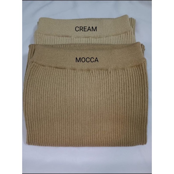 rajut premium, rok span rajut, rok span rajut, rok knit rajut premium-Mocca