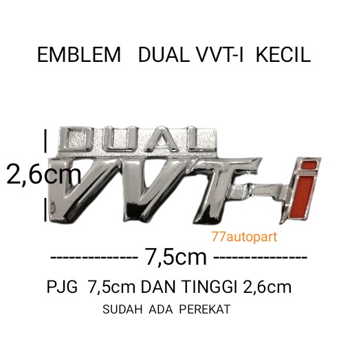 emblem dual vvti model kecil