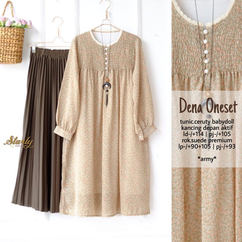 Dena oneset tunic ceruty babydoll