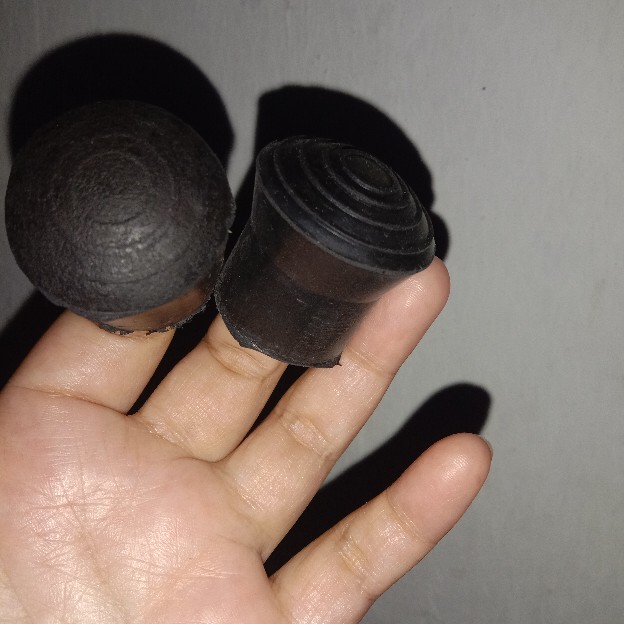 Karet Kaki Dop Holo Bulat Nyarung Mangkok 1, 2, 3/4, 5/8, 7/8 Inc Inchi Pipa Besi Antena Hollow