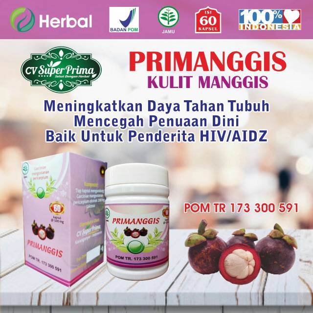 HERBAL KULIT MANGGIS/UNTUK MENINGKATKAN DAYA TAHAN TUBUH/MENCEGAH PENUAAN DINI/BAIK PENDERITA HIV