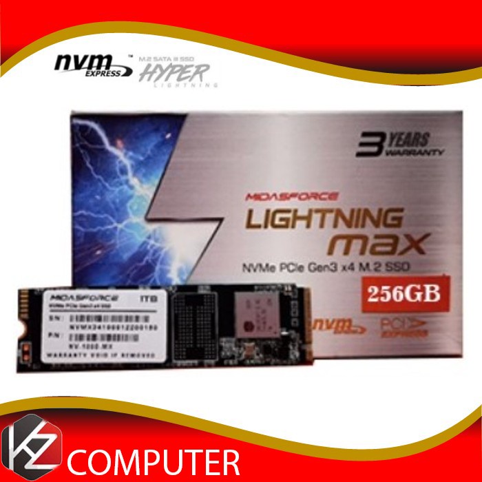 M.2 NVME 256GB MIDASFORCE M2 NVME 256 GB MIDAS PCIe Gen3 x4 SSD