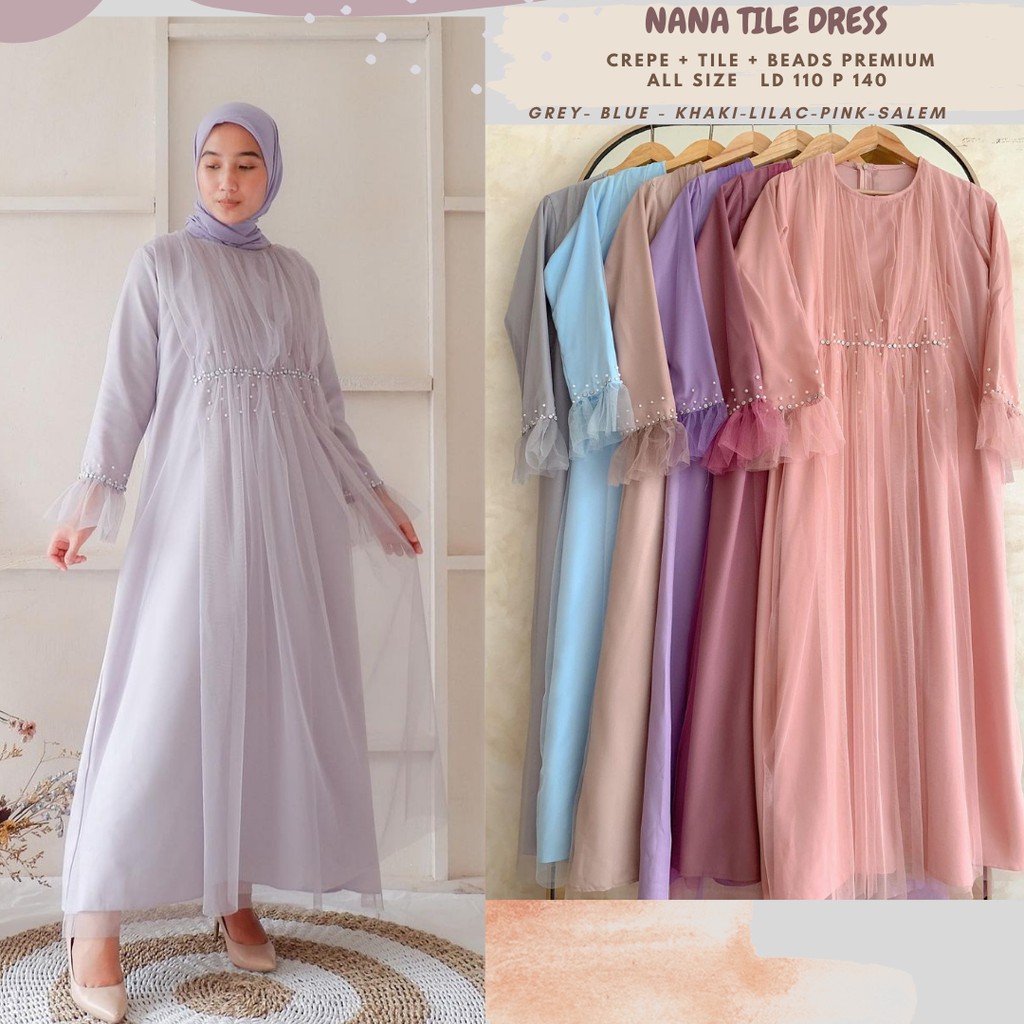 NANA TILE DRESS/DRESS TILE LD 110/DRESS TILE PAYET/DRESS TILE DOT/DRESS TILE SERAGAMAN/DRESS LEBARAN