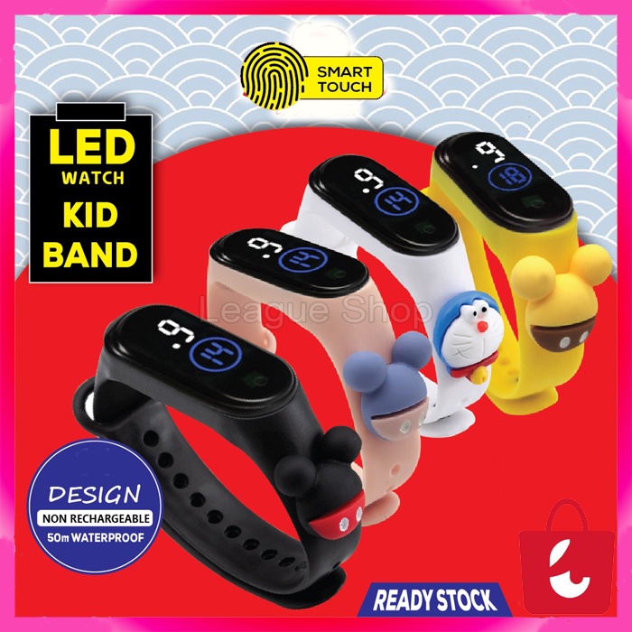 ✅COD Jam Tangan Anak Digital Tahan Air Led Rubber IP67 Motif Kartun Anak Laki-laki Perempuan Pria Wanita Couple Dewasa Semua