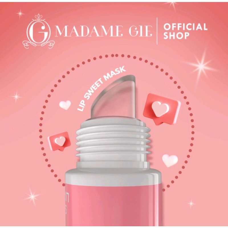 MADAME GIE SWEET LIP MASK MASKER SCRUB PELEMBAB BIBIR