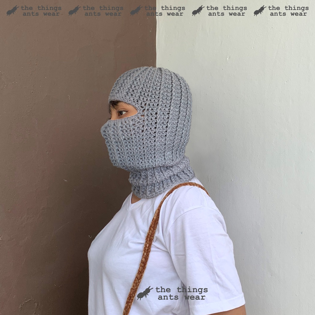 TTAW / Balaclava crochet handmade (custom) / Balaclava rajut polos / BISA CUSTOM MODEL DAN WARNA