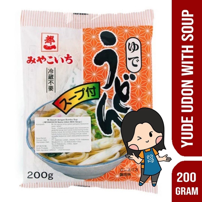 

Spesial Makanan Korea Oppa Pasta Mie Mi MIYAKOICHI YUDE UDON WITH SOUP 200 GR MUDON BASAH BUMBU SUP
