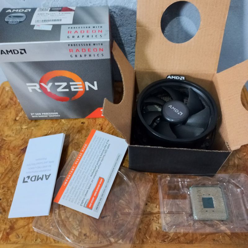 Processor AMD RYZEN 3 3200G 3.6 GHz socket Am4 (second) box resmi