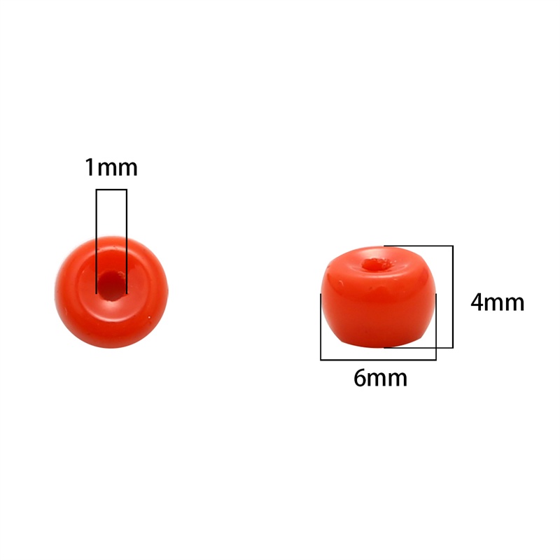 100pcs Manik-Manik Kaca Kristal Warna Solid Ukuran 4x6mm Untuk Membuat Perhiasan