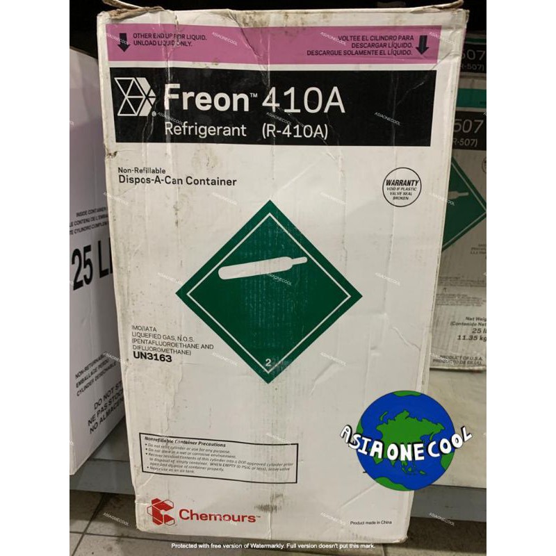 Freon R410A Chemours Shanghai