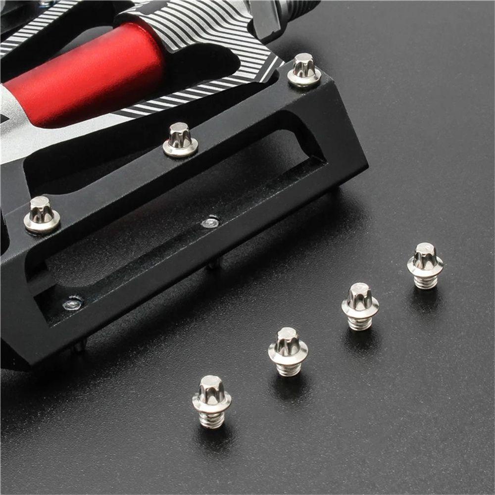 Lanfy Baut Pedal Sepeda Bersepeda 50PCS Bagian Sepeda Pedal Bagian Dengan Kunci Pas Pedal Sepeda Pedal Skid-proof Studs