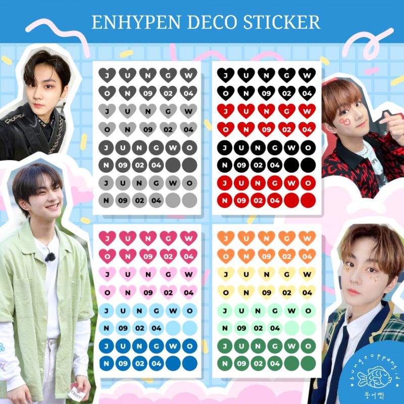 Jual Enhypen Deco Sticker Deco Photocard Deco Sticker Shopee