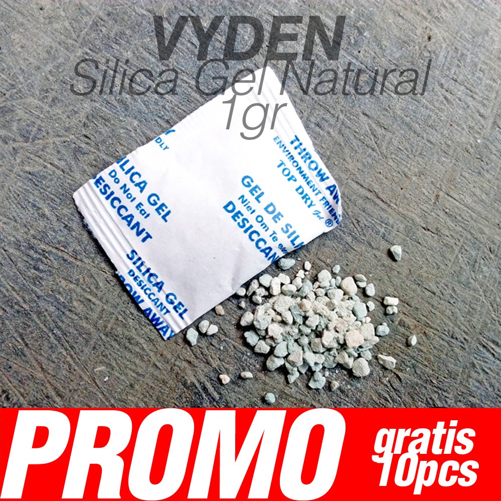 Silica Gel Natural Sachet 1gr 100 Buah GRATIS 10 Buah Food Grade A MURAH