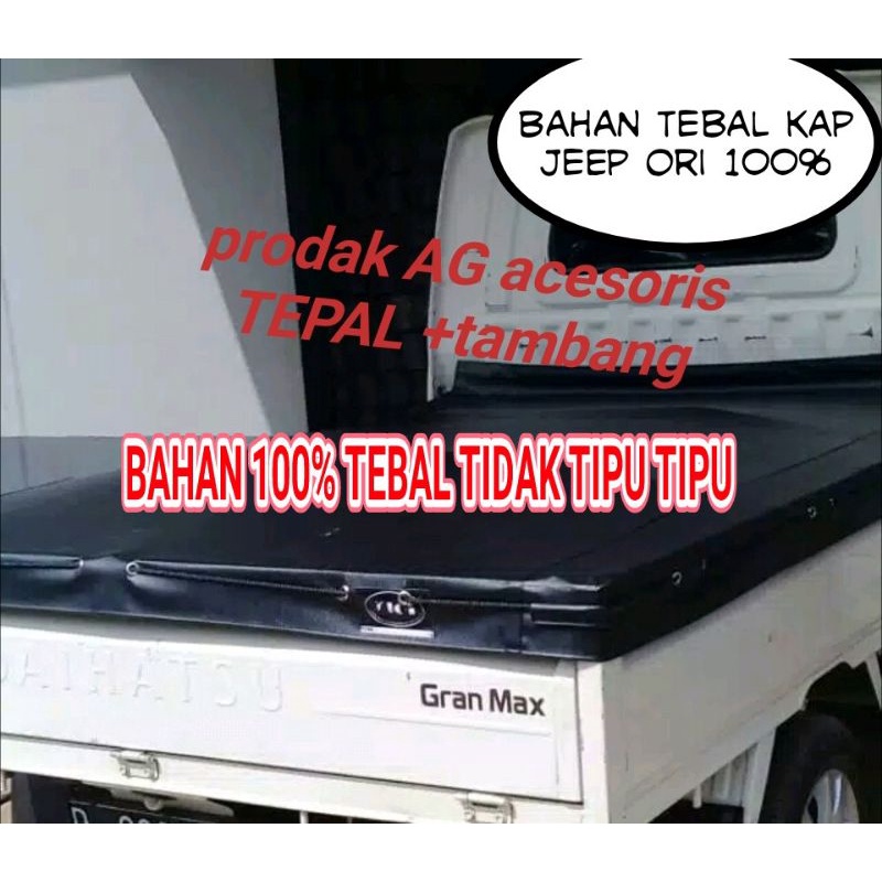 Terpal Bak Pickup Daihatsu Granmax Tebal Kain Kap Jeep Anti Air