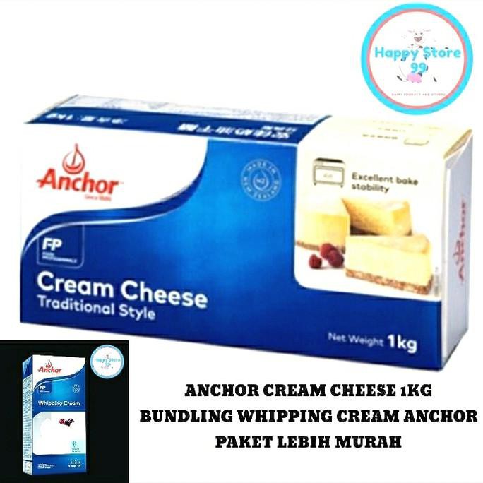 

Cream Cheese Anchor 1 Kg Paket Bundling Whipping Cream Anchor Dirgaproject